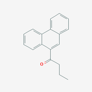 molecular formula C18H16O B11967139 1-Butanone, 1-(9-phenanthrenyl)- CAS No. 646450-30-8