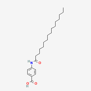 molecular formula C23H37NO3 B11967156 4-(Hexadecanoylamino)benzoic acid CAS No. 58725-48-7