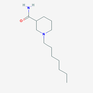 molecular formula C13H26N2O B11967177 1-Heptylnipecotamide CAS No. 92168-55-3