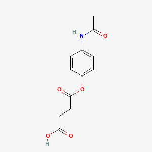 molecular formula C12H13NO5 B1196718 Acetaminophen hemisuccinate CAS No. 20675-25-6