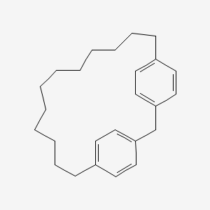 Tricyclo(17.2.2.2(3,6))pentacosa-1(22),3(25),4,6(24),19(23),20-hexaene