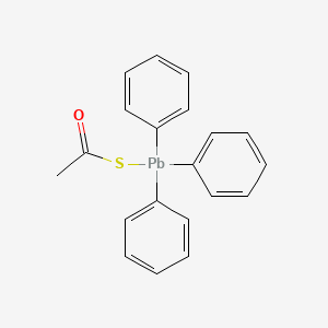 molecular formula C20H18OPbS B11967293 (Acetylsulfanyl)(triphenyl)plumbane CAS No. 15590-78-0