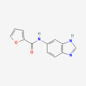 molecular formula C12H9N3O2 B1196732 N-(3H-benzimidazol-5-yl)-2-furancarboxamide 