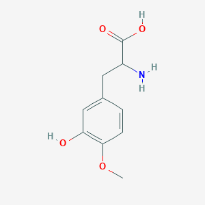 molecular formula C10H13NO4 B1196740 2-Amino-3-(3-hydroxy-4-methoxyphenyl)propanoic acid 