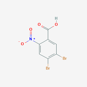 molecular formula C7H3Br2NO4 B11967402 4,5-Dibromo-2-nitrobenzoic acid 