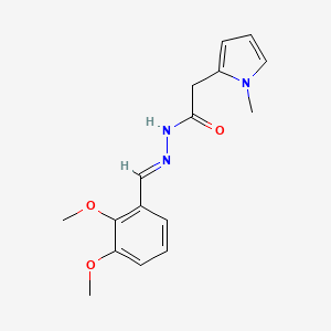 molecular formula C16H19N3O3 B11967453 N'-(2,3-Dimethoxybenzylidene)-2-(1-methyl-1H-pyrrol-2-YL)acetohydrazide 