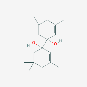 molecular formula C18H30O2 B11967494 1-(1-Hydroxy-3,5,5-trimethylcyclohex-2-en-1-yl)-3,5,5-trimethylcyclohex-2-en-1-ol CAS No. 6966-68-3