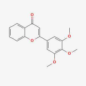 molecular formula C18H16O5 B1196754 2-(3,4,5-Trimethoxyphenyl)-4H-chromen-4-one CAS No. 67858-30-4