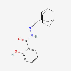 molecular formula C17H20N2O2 B11967699 2-hydroxy-N'-tricyclo[3.3.1.1~3,7~]dec-2-ylidenebenzohydrazide 