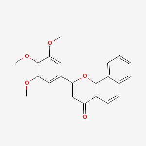 4H-Naphtho[1,2-b]pyran-4-one, 2-(3,4,5-trimethoxyphenyl)-