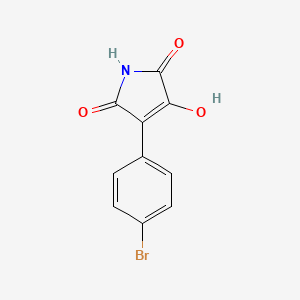 molecular formula C10H6BrNO3 B11967752 3-(4-Bromophenyl)-4-hydroxy-1H-pyrrole-2,5-dione CAS No. 84863-94-5