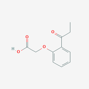 molecular formula C11H12O4 B11967797 (2-Propionyl-phenoxy)-acetic acid 