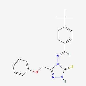 4-((4-Tert-butylbenzylidene)amino)-5-(phenoxymethyl)-4H-1,2,4-triazole-3-thiol