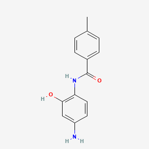 molecular formula C14H14N2O2 B11967821 N-(4-amino-2-hydroxyphenyl)-4-methylbenzamide 