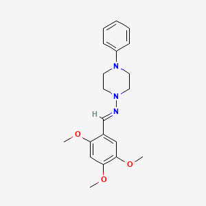 4-Phenyl-N-(2,4,5-trimethoxybenzylidene)-1-piperazinamine