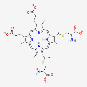 molecular formula C40H48N6O8S2 B1196786 卟啉 c CAS No. 635-50-7