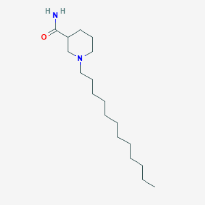 molecular formula C18H36N2O B11967949 1-Dodecylnipecotamide CAS No. 94306-92-0