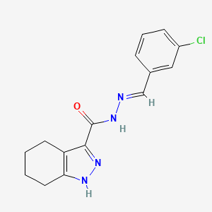 N'-(3-Chlorobenzylidene)-4,5,6,7-tetrahydro-1H-indazole-3-carbohydrazide