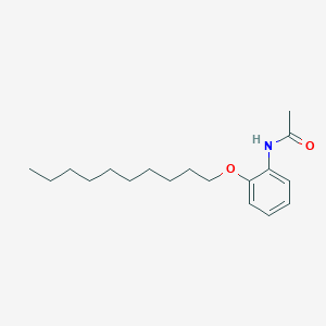 molecular formula C18H29NO2 B11968045 Acetamide, N-[2-(decyloxy)phenyl]- CAS No. 55792-67-1