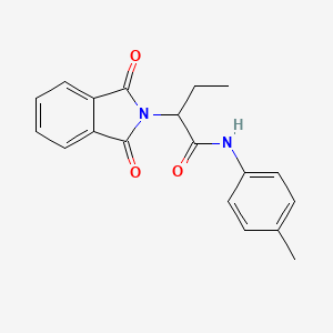 molecular formula C19H18N2O3 B11968073 2-(1,3-Dioxoisoindolin-2-yl)-N-(p-tolyl)butanamide CAS No. 110532-76-8