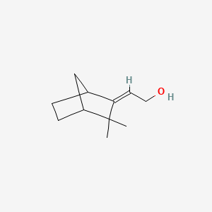 molecular formula C11H18O B11968113 Ethanol, 2-(3,3-dimethylbicyclo[2.2.1]hept-2-ylidene)-, (2Z)- CAS No. 58437-72-2