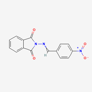 molecular formula C15H9N3O4 B11968121 2-[(4-Nitrophenyl)methylideneamino]isoindole-1,3-dione 