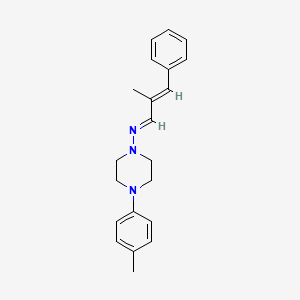 (2-Methyl-3-phenyl-allylidene)-(4-p-tolyl-piperazin-1-yl)-amine