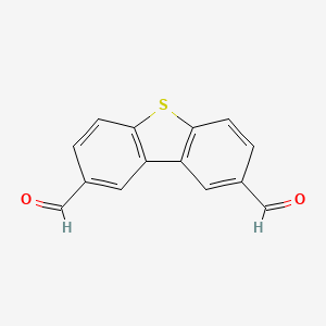 molecular formula C14H8O2S B11968167 Dibenzothiophene-2,8-dicarbaldehyde CAS No. 25185-91-5