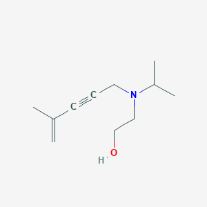 molecular formula C11H19NO B11968175 2-[(4-Methylpent-4-en-2-yn-1-yl)(propan-2-yl)amino]ethanol CAS No. 14558-43-1