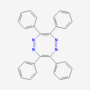 molecular formula C28H20N4 B11968239 3,4,7,8-Tetraphenyl-1,2,5,6-tetraazocine CAS No. 75564-22-6