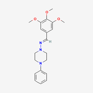 4-Phenyl-N-(3,4,5-trimethoxybenzylidene)-1-piperazinamine