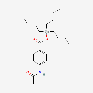 Stannane, ((p-acetamidobenzoyl)oxy)tributyl-