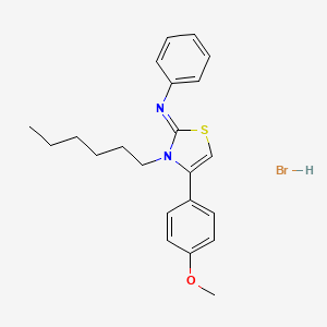 molecular formula C22H27BrN2OS B11968300 C22H27BrN2OS 