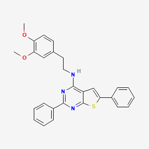 N-[2-(3,4-dimethoxyphenyl)ethyl]-2,6-diphenylthieno[2,3-d]pyrimidin-4-amine