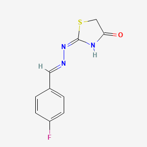 4-Fluorobenzaldehyde (4-oxo-4,5-dihydro-1,3-thiazol-2-YL)hydrazone