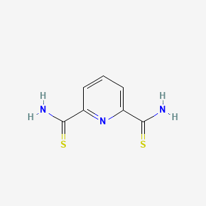 molecular formula C7H7N3S2 B11968406 2,6-Pyridinedicarbothioamide CAS No. 5393-24-8