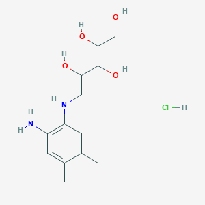 1-(2-Amino-4,5-dimethylanilino)-1-deoxypentitol hydrochloride