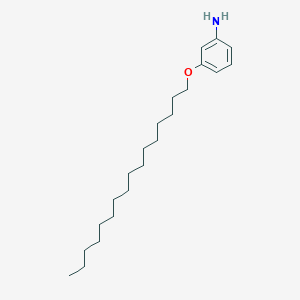 molecular formula C22H39NO B11968487 Benzenamine, 3-(hexadecyloxy)- CAS No. 1632-33-3