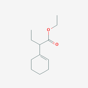 molecular formula C12H20O2 B11968561 Ethyl 2-(1-cyclohexenyl)butanoate CAS No. 51632-40-7