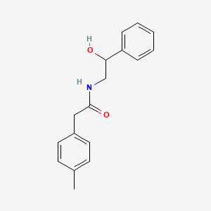 molecular formula C17H19NO2 B11968562 N-(2-hydroxy-2-phenylethyl)-2-(4-methylphenyl)acetamide CAS No. 202191-14-8