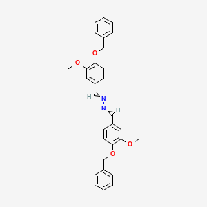 molecular formula C30H28N2O4 B11968584 4-Benzyloxy-3-methoxybenzaldehyde azine CAS No. 96468-17-6