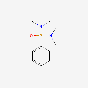 molecular formula C10H17N2OP B11968600 N,N,N',N'-Tetramethyl-P-phenylphosphonic diamide CAS No. 3732-83-0