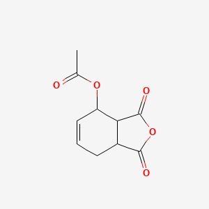 molecular formula C10H10O5 B11968672 (1,3-dioxo-3a,4,7,7a-tetrahydro-2-benzofuran-4-yl) acetate CAS No. 103204-93-9