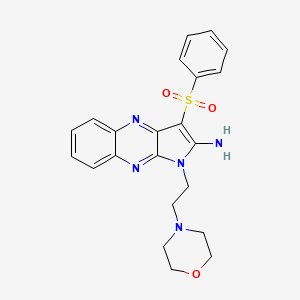 3-Benzenesulfonyl-1-(2-morpholin-4-yl-ethyl)-1H-pyrrolo[2,3-b]quinoxalin-2-ylamine