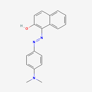 molecular formula C18H17N3O B11968786 1-{[4-(Dimethylamino)phenyl]diazenyl}-2-naphthol CAS No. 25023-32-9