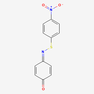 Benzenesulfenamide, 4-nitro-N-(4-oxo-2,5-cyclohexadien-1-ylidene)-