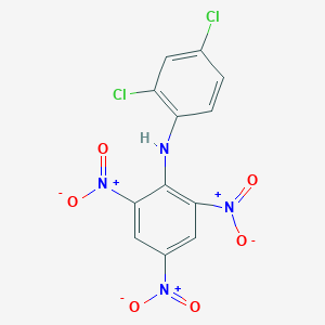 molecular formula C12H6Cl2N4O6 B11968871 N-(2,4-Dichlorophenyl)-picrylamine CAS No. 63033-87-4