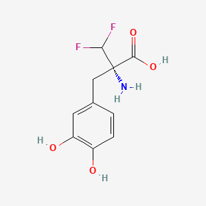 molecular formula C10H11F2NO4 B1196890 alpha-Difluoromethyl-dopa CAS No. 69955-03-9