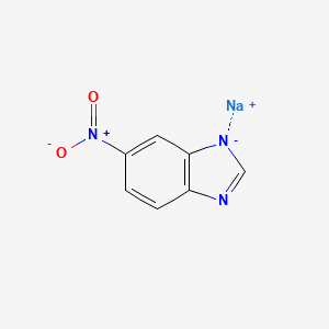 molecular formula C7H4N3NaO2 B11969038 6-Nitrobenzimidazole, sodium salt 