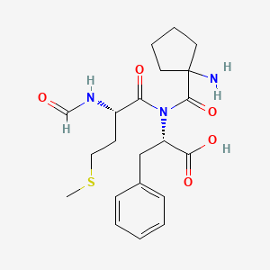 molecular formula C21H29N3O5S B1196905 N-Formylmethionyl-cycloleucyl-phenylalanine CAS No. 89026-13-1
